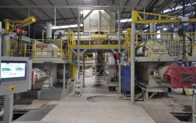 Automatización para extrusión de plaquetas clinker